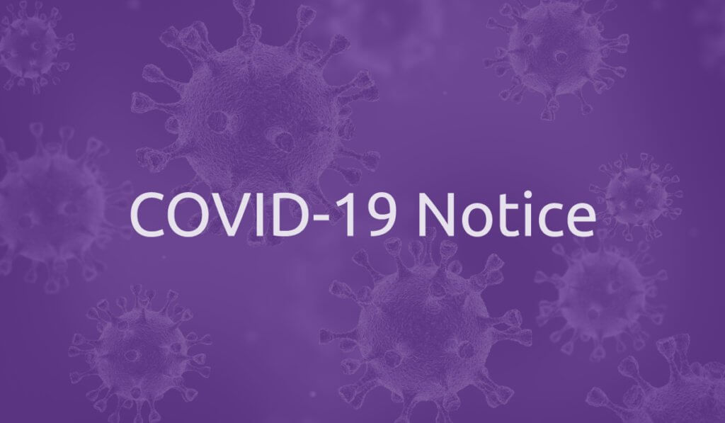 COVID 19 notice