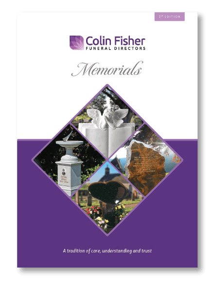 Memorial leaflet Colin Fisher Funeral Directors Croydon